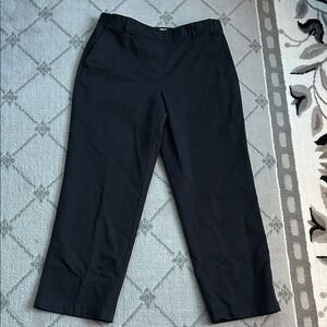 L.L. Bean Women's Petite Black Straight Leg Chino Pants